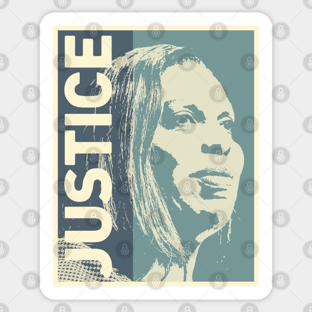 Letitia James Justice by Buck Tee Sticker by Buck Tee